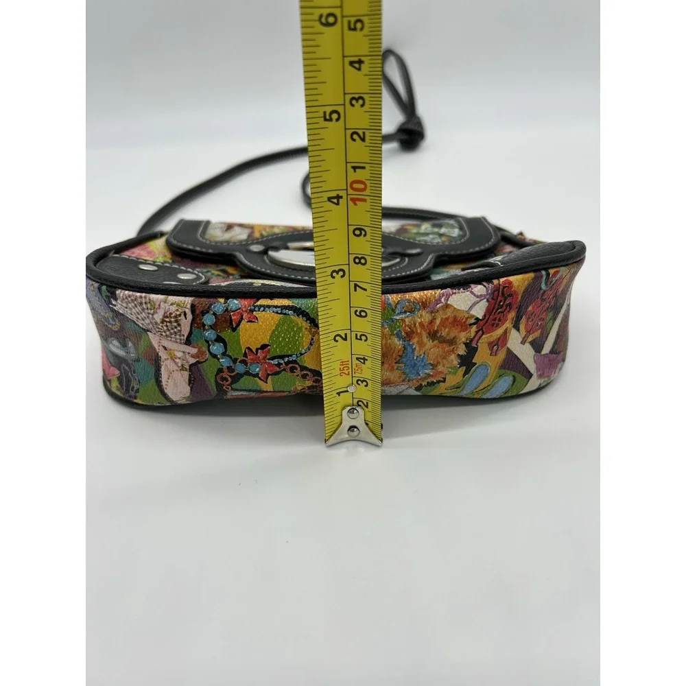 Vtg Y2K Sydney Love City Edition‎ Diva Graphic Print Crossbody Shoulder Bag EUC